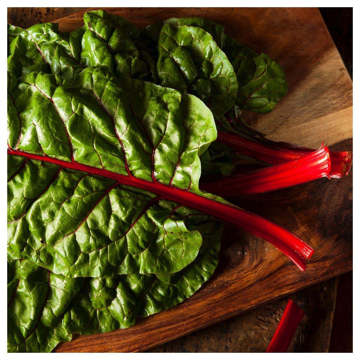 Organic Ruby Red Swiss Chard Seeds - 1/4 Lb Non-GMO Heirloom Variety - Everwilde Farms Gold Vault Packaging - Perfect for Home Gardening, Urban Farming & Healthy Salad Greens