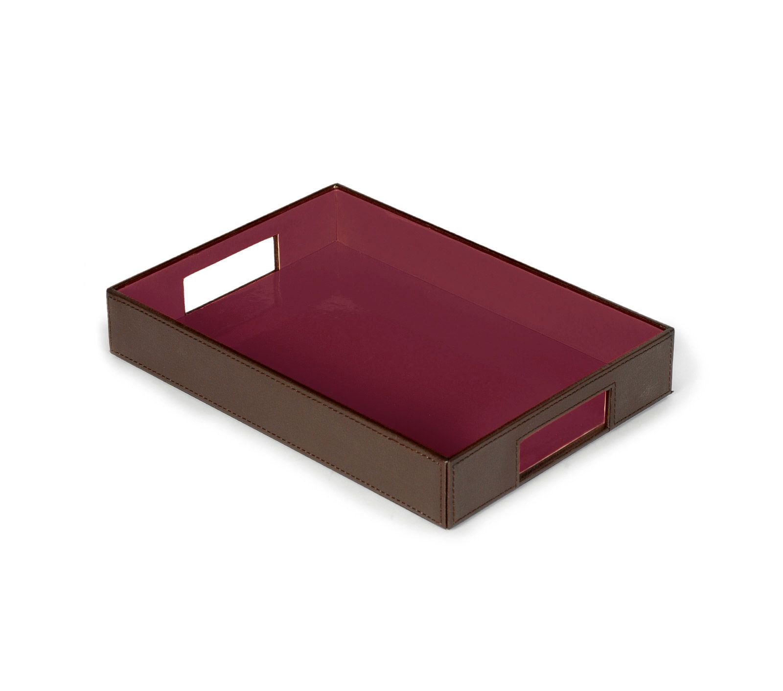 3-Piece Stackable Plastic Serving Tray Set with Non-Slip Base - Perfect for Dining, Entertaining & Kitchen Organization