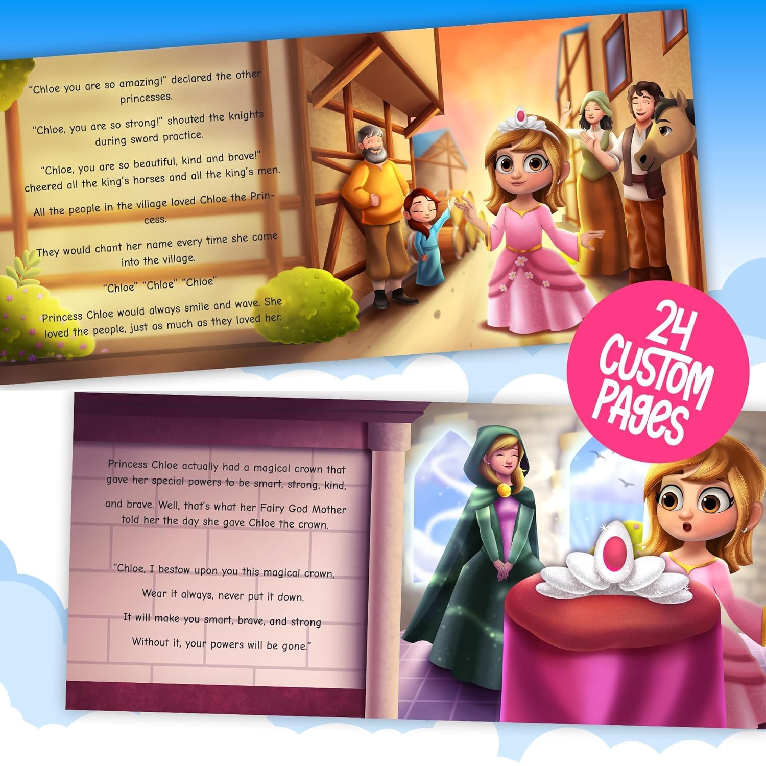 Custom Personalized Princess Story Book for Girls - Unique Gift with Child's Name - Perfect for Birthdays, Bedtime Reading & Special Occasions