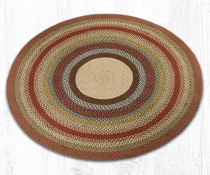 Premium 5.75' Earth Tone Area Rug - Honey, Vanilla & Ginger Handwoven Natural Fiber Rug for Living Room, Bedroom & Home Decor