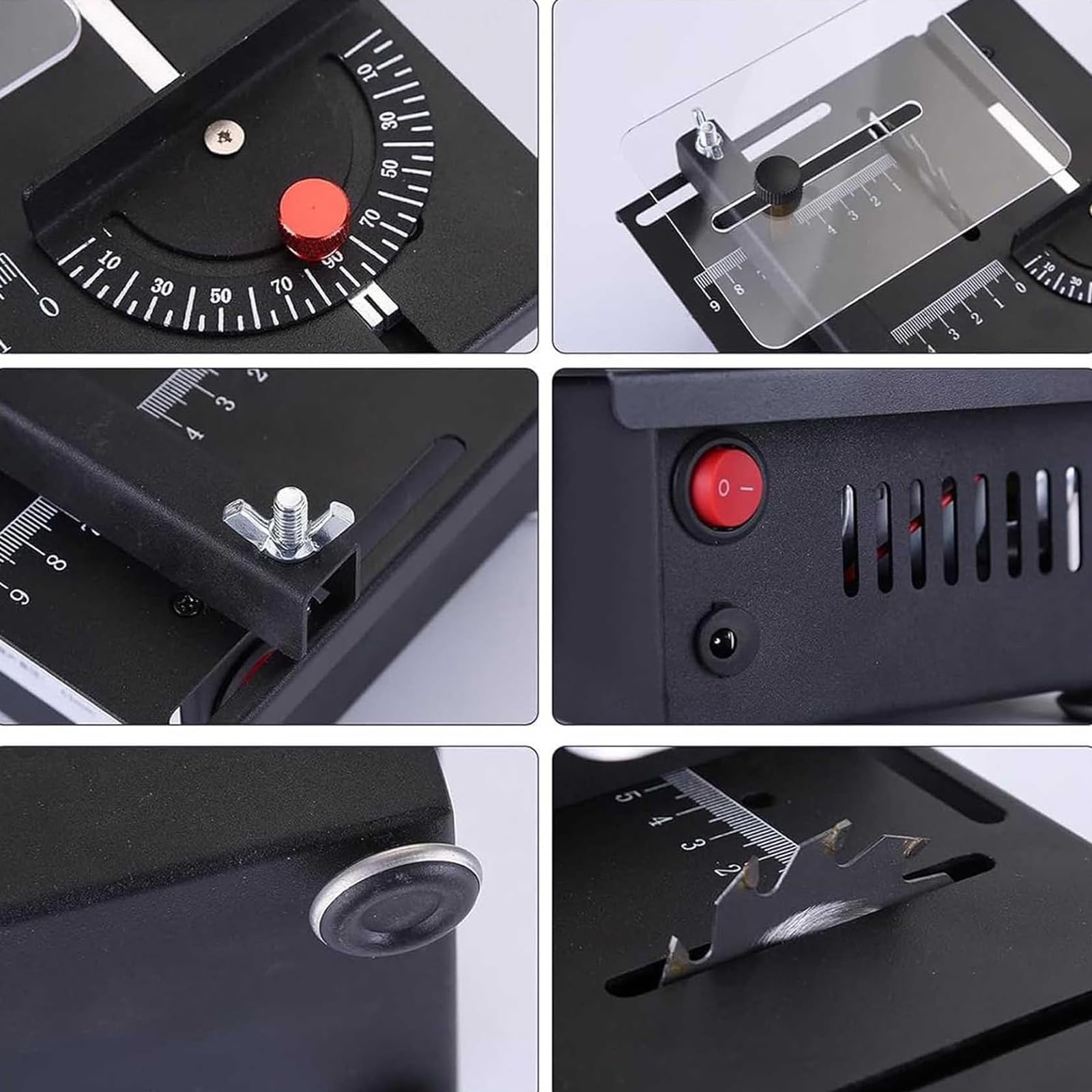 Mini Multi-Functional Table Saw for Woodworking & Crafts - 1/2