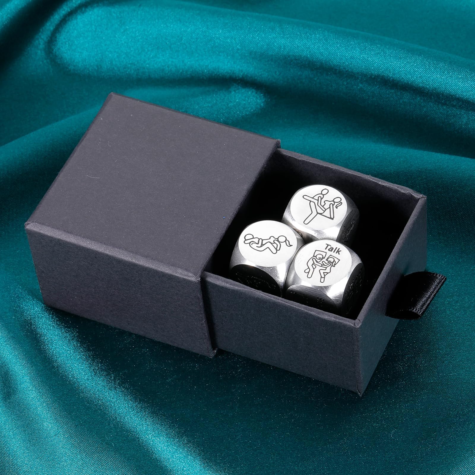 Sex Dice for Couples - Adult Intimacy Dice Game Set for Romantic Date Nights, Boyfriend & Girlfriend Gifts, Anniversary & Birthday Present for Husband Wife - Perfect for Valentine's Day, Stocking Stuffers & Spicing Up Your Love Life