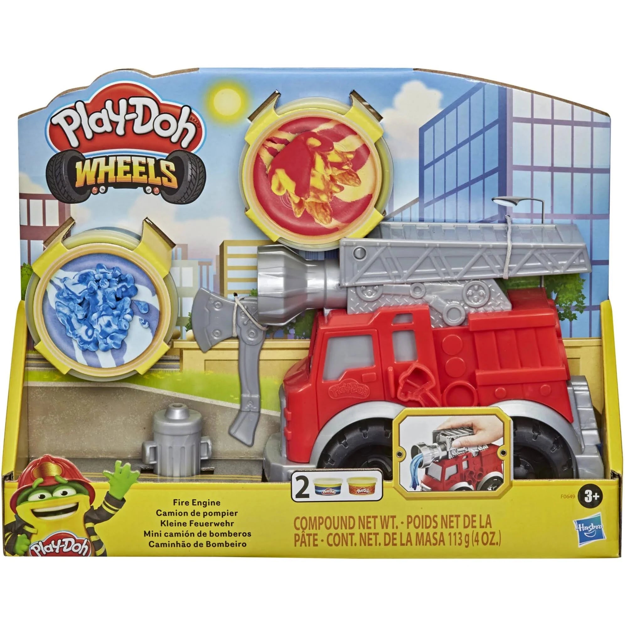 Play Doh Fire Engine Toy - Creative Modeling Clay for Kids - Fun Pretend Play & DIY Crafts - Perfect for Birthday Gifts & Preschool Learning Activities