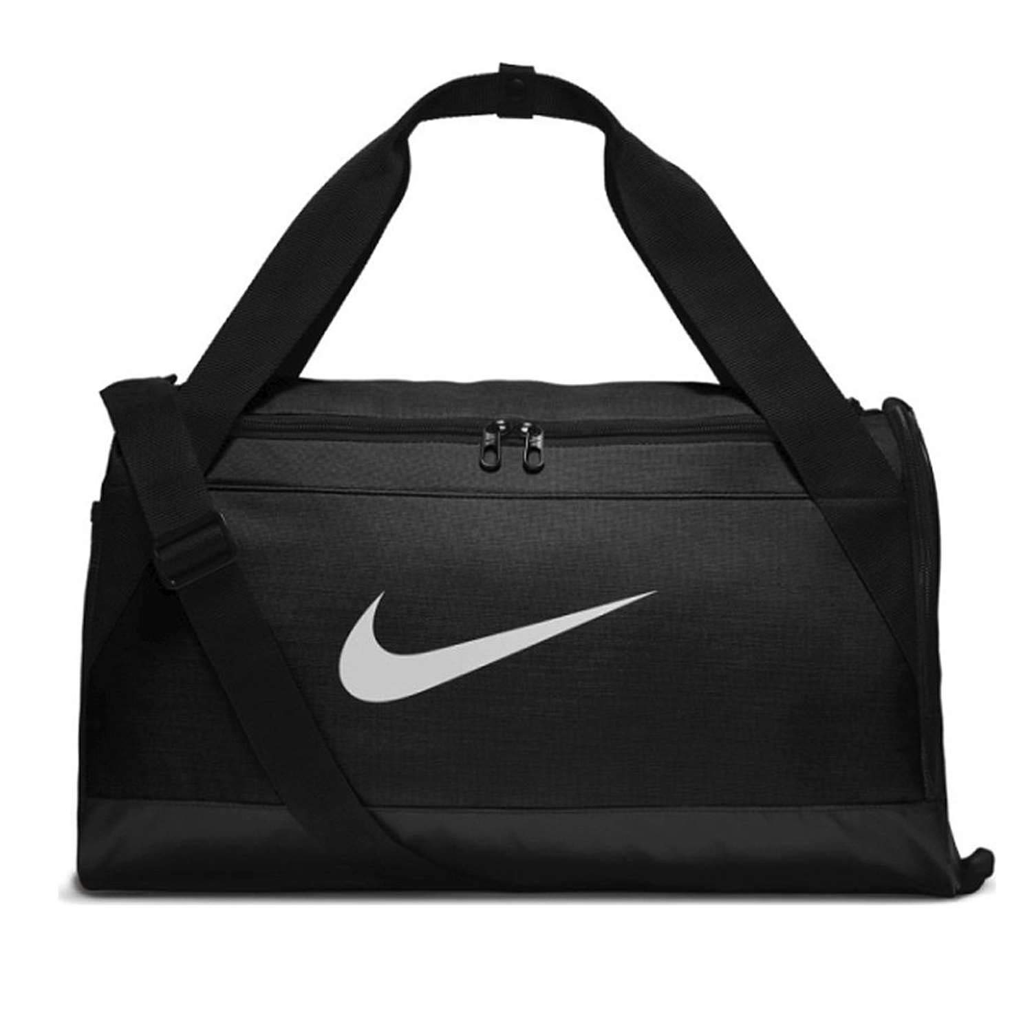 Nike Brasilia Training Duffel Bag - Black/White Gym Bag for Men & Women - Perfect for Workouts, Travel & Sports Gear Storage