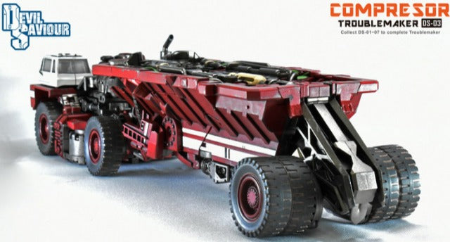 Devil Saviour DS 03 Compressor Trouble Maker Combiner - High-Quality Transformable Robot Toy for Collectors & Action Figure Enthusiasts | Perfect for Display, Play & Anime-Themed Decor