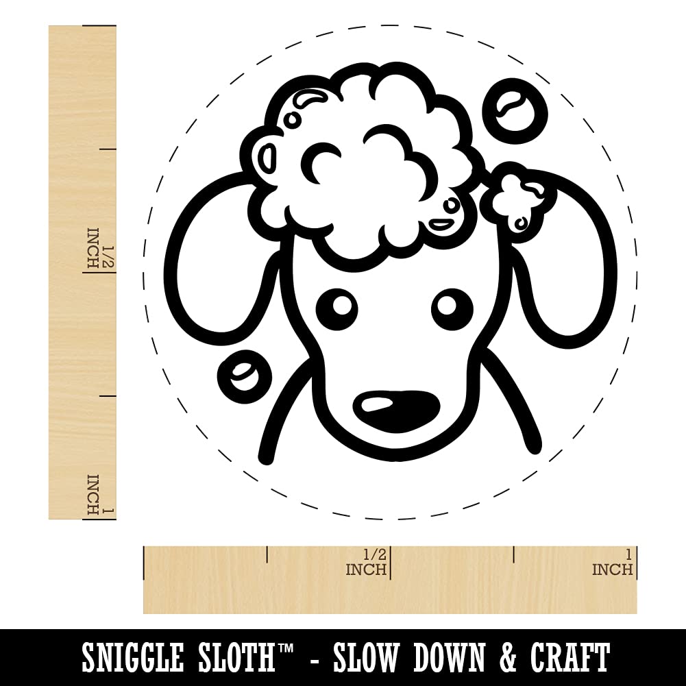 Dog Wash Rubber Stamp for Crafting & Planners - 1 Inch Medium for DIY Projects