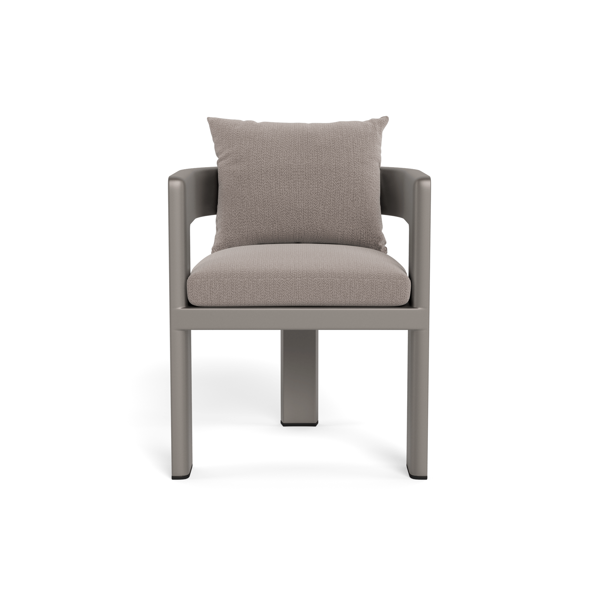 Victoria Aluminum Dining Chair - Modern Outdoor Patio Furniture for Garden, Poolside, and Restaurant Use