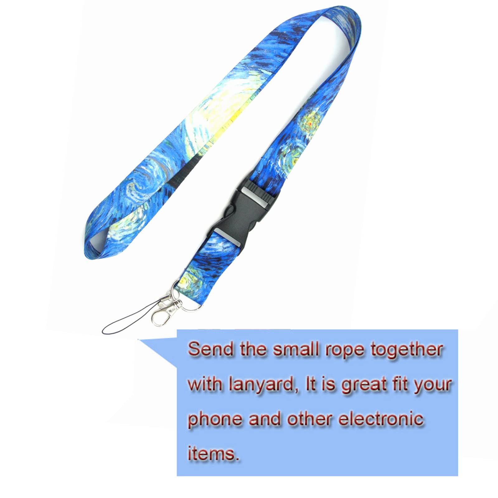 2 Pack Detachable Lanyard with ID Holder & Keychain - for Work, Events & Travel