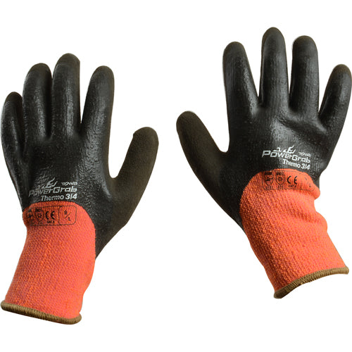 FMP 133 1404 Power Grab Thermo Freezer Gloves - Heavy Duty Insulated Work Gloves for Cold Storage, Food Handling & Industrial Use