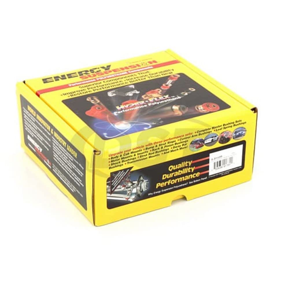 Energy Suspension 5.3140R Red Control Arm Bushing Set for 2008-2010 Dodge Challenger | Improves Handling & Ride Comfort | Perfect for Street Performance & Track Racing