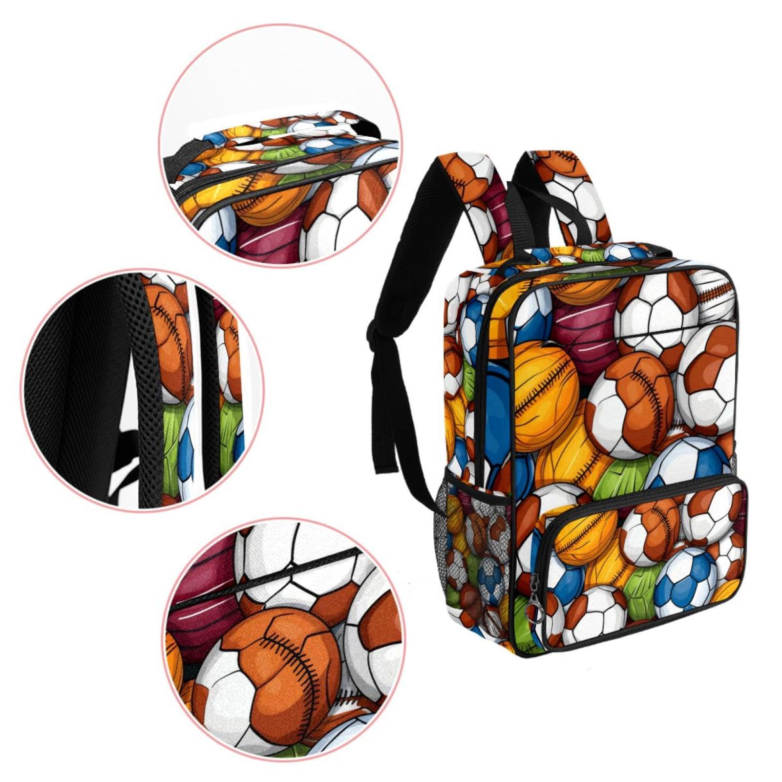 Best Travel Backpack for Women & Men - Durable Sports Backpack for Basketball, Football, Volleyball Balls | Perfect for Gym, School, Hiking & Outdoor Adventures