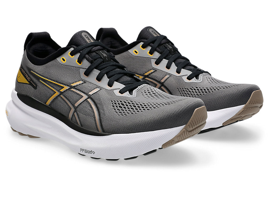 Men's ASICS GEL Kayano 31 Wide Running Shoes - Carbon/Taupe Grey - Stability & Cushion for Road Running, Jogging, and Long Distance Training