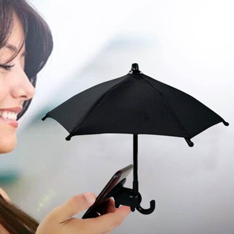 2 Pack Funny Phone Umbrella Sun Shade - Silicone Snap Finger Phone Stand with Suction Cup, Red Flower Design - Perfect for Outdoor Use, Beach, Pool, and Summer Activities