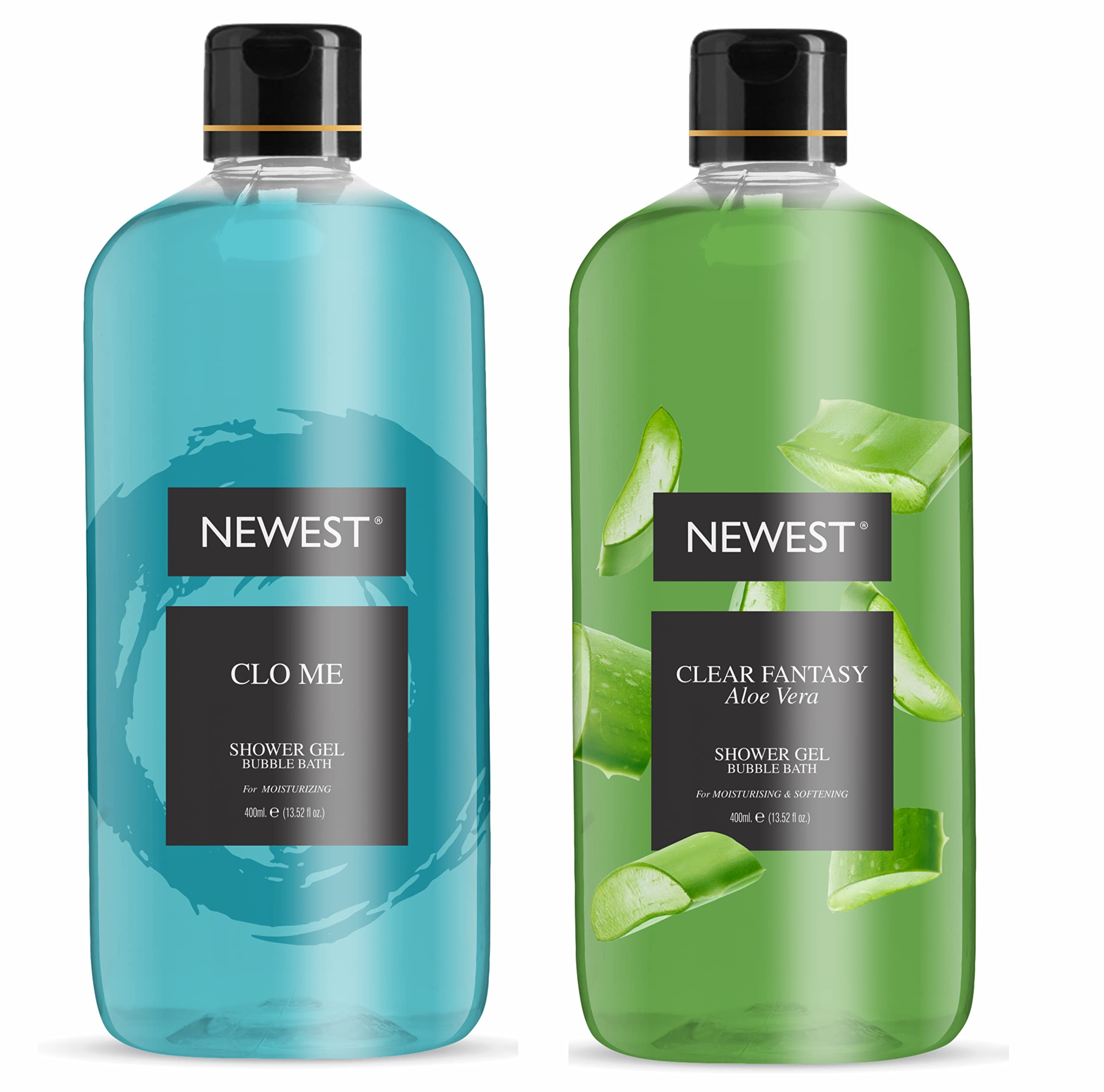 Refreshing Aloe Vera & Clove Shower Gel for Men and Women - Hydrating Body Wash for Dry Skin, Daily Moisturizing & Relaxing Bath Experience