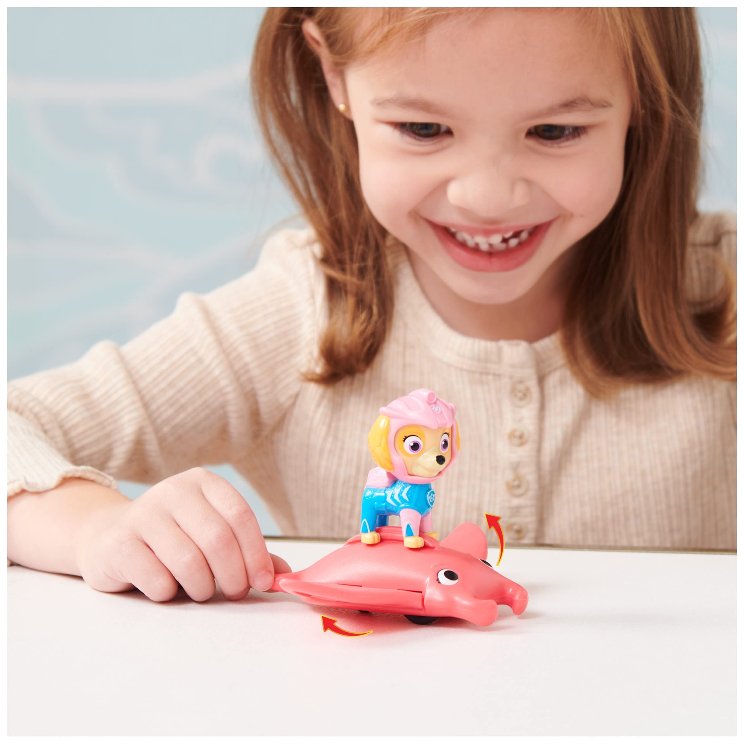 PAW Patrol Aqua Pups Skye & Manta Ray Action Figure Set - Kids Water Adventure Toys for Boys & Girls Ages 3+ | Perfect for Pool Play, Bathtime Fun & Ocean-Themed Imaginative Play