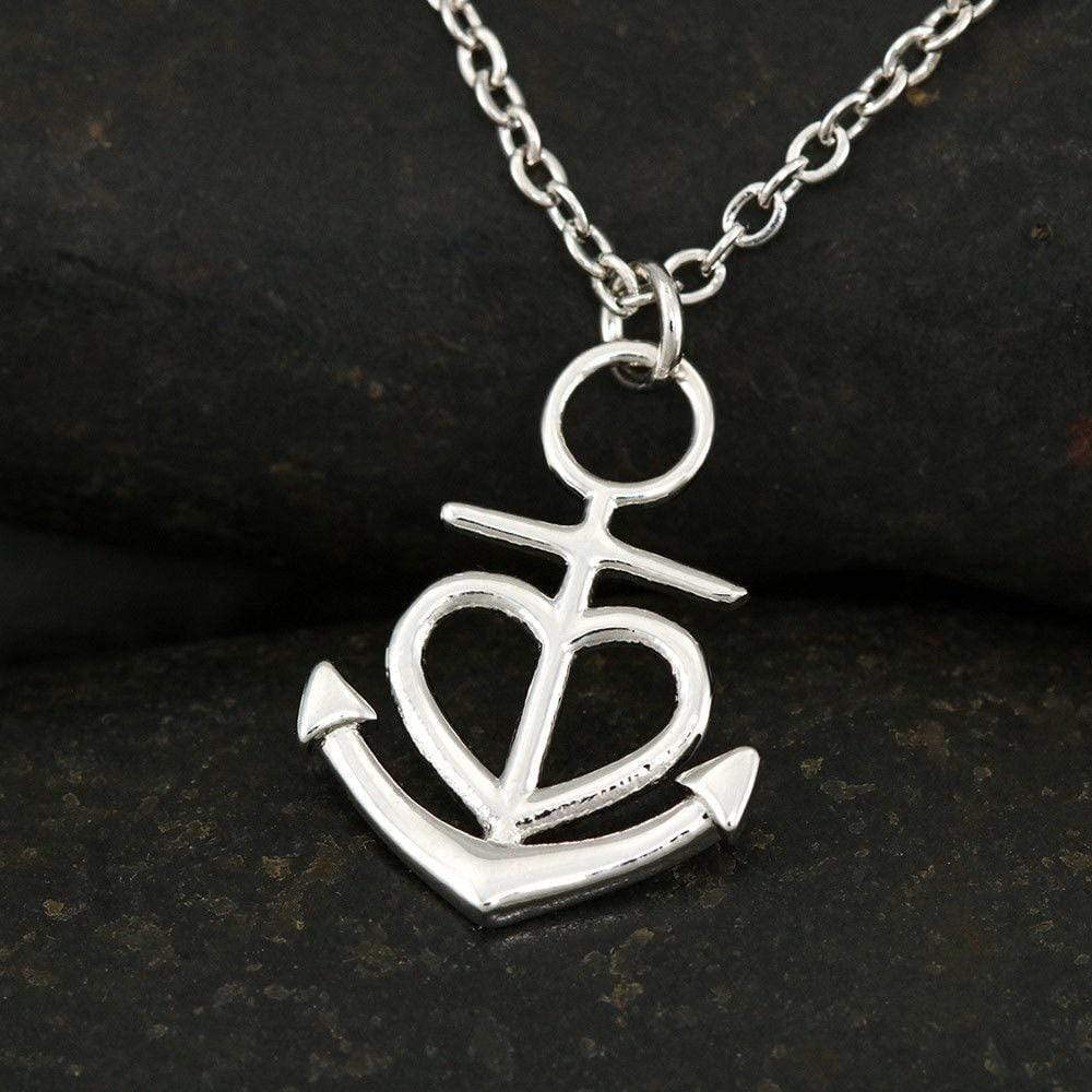 Express Your Love Gifts - Best Friend Always There Anchor Necklace, Stainless Steel 1622, Perfect for Birthdays, Anniversaries, and Special Occasions