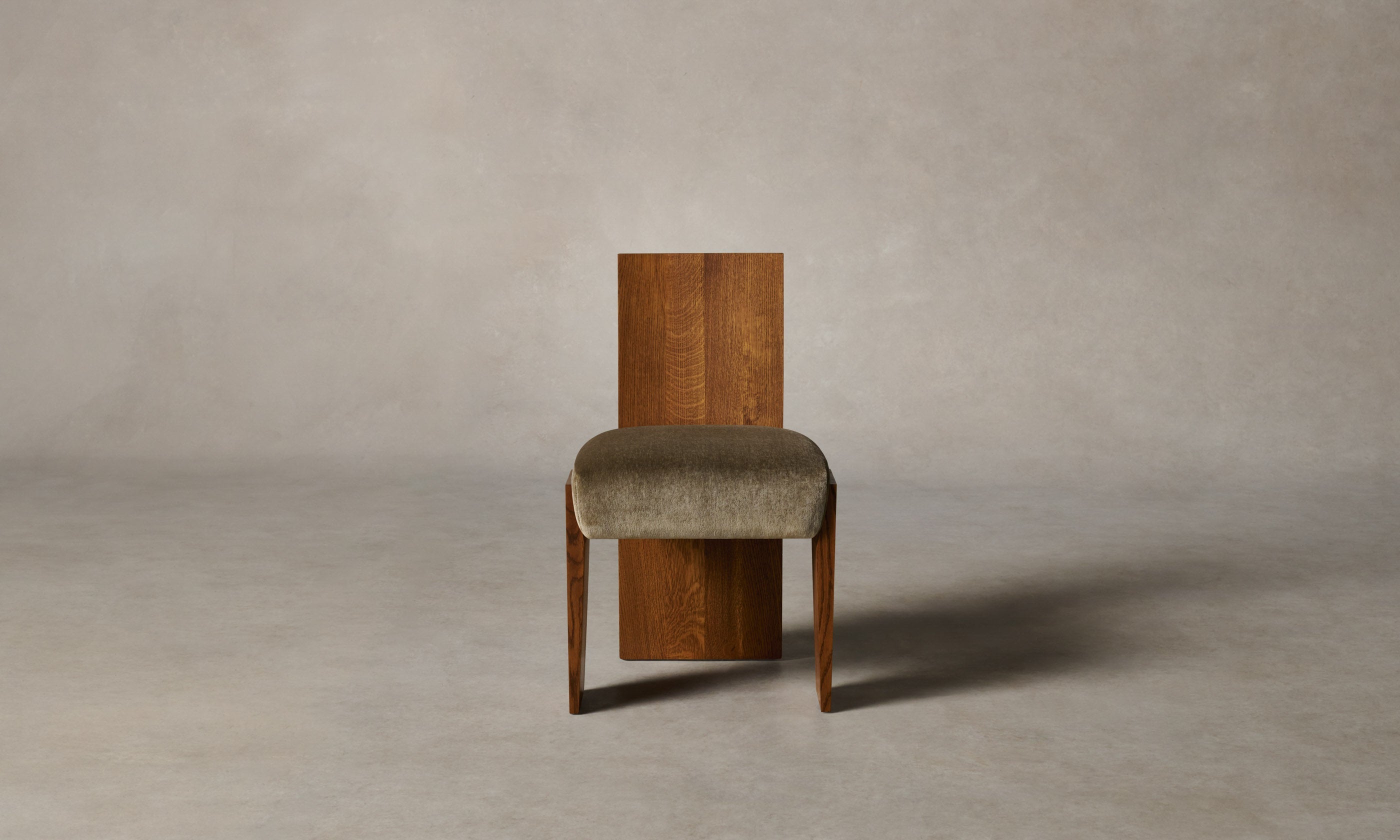 Garrett Dining Chair - Luxurious Mohair Mink Upholstery | Elegant Modern Dining Room Furniture for Home & Restaurant Use