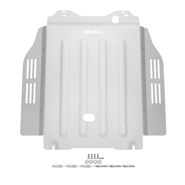 RIVAL 4X4 Heavy Duty Aluminum Transmission Skid Plate for 2024+ Hybrid Toyota Tacoma, Land Cruiser 250 & 2025+ 4Runner - Off-Road Protection for Rock Crawling & Trail Adventures