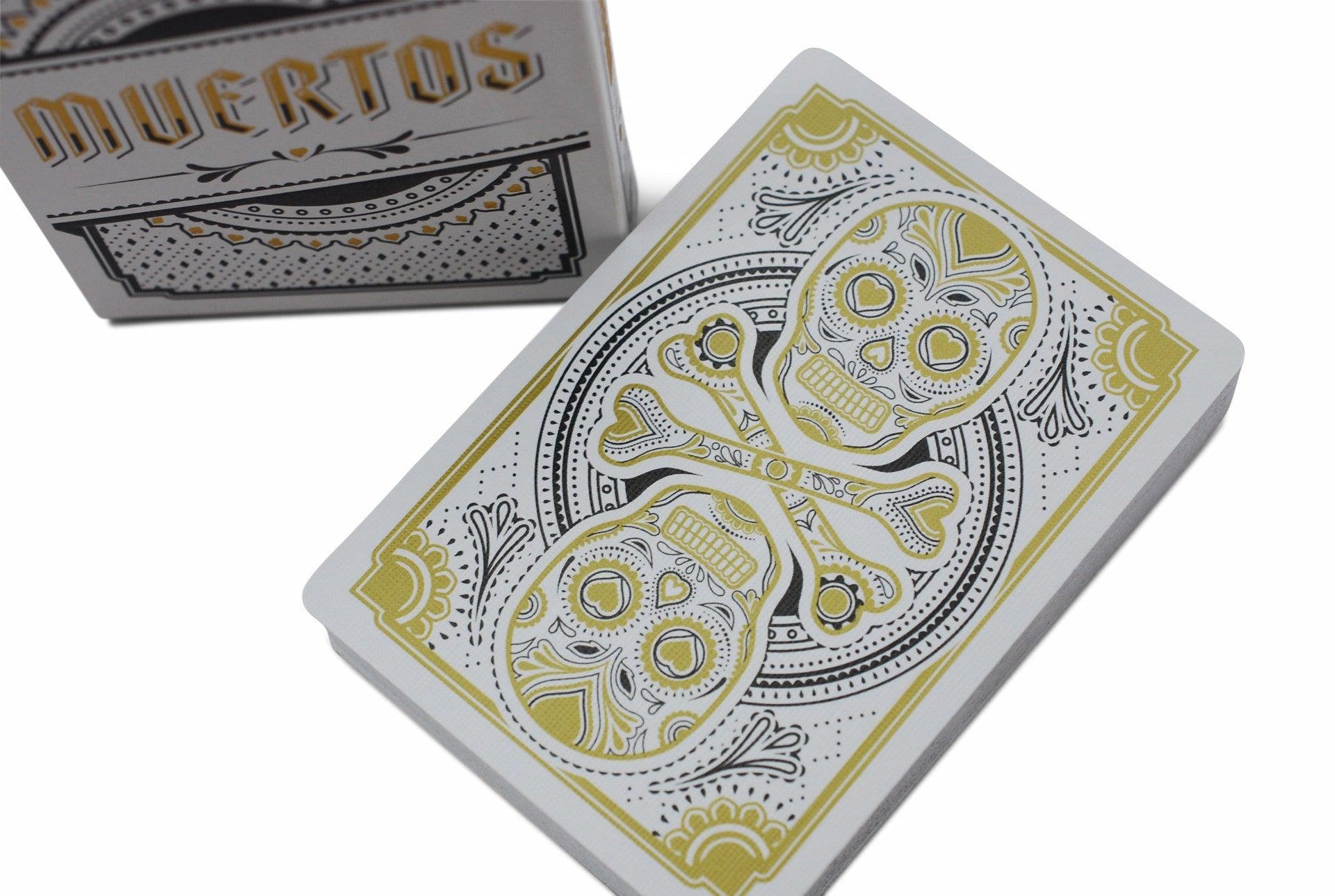 Muertos Mourning Gold Playing Cards - Elegant Day of the Dead Themed Deck for Collectors, Poker & Magic Tricks | Perfect for Halloween, Gifts & Game Nights
