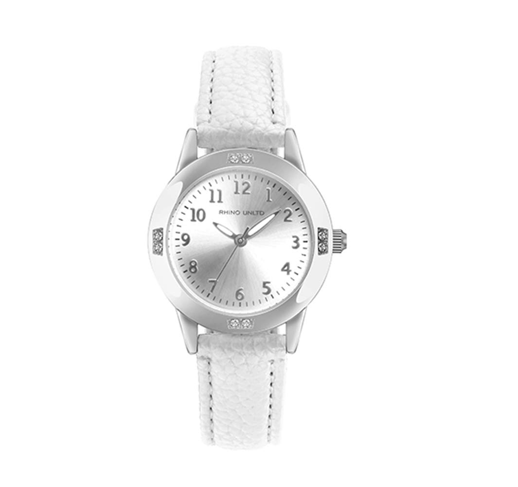 Elegant Women's Watch with Genuine Leather Band - Japanese Quartz Movement, Waterproof Analog Watch for Business & Formal Occasions - Stainless Steel Case, Classic Ladies Watch for Office, Meetings & Special Events