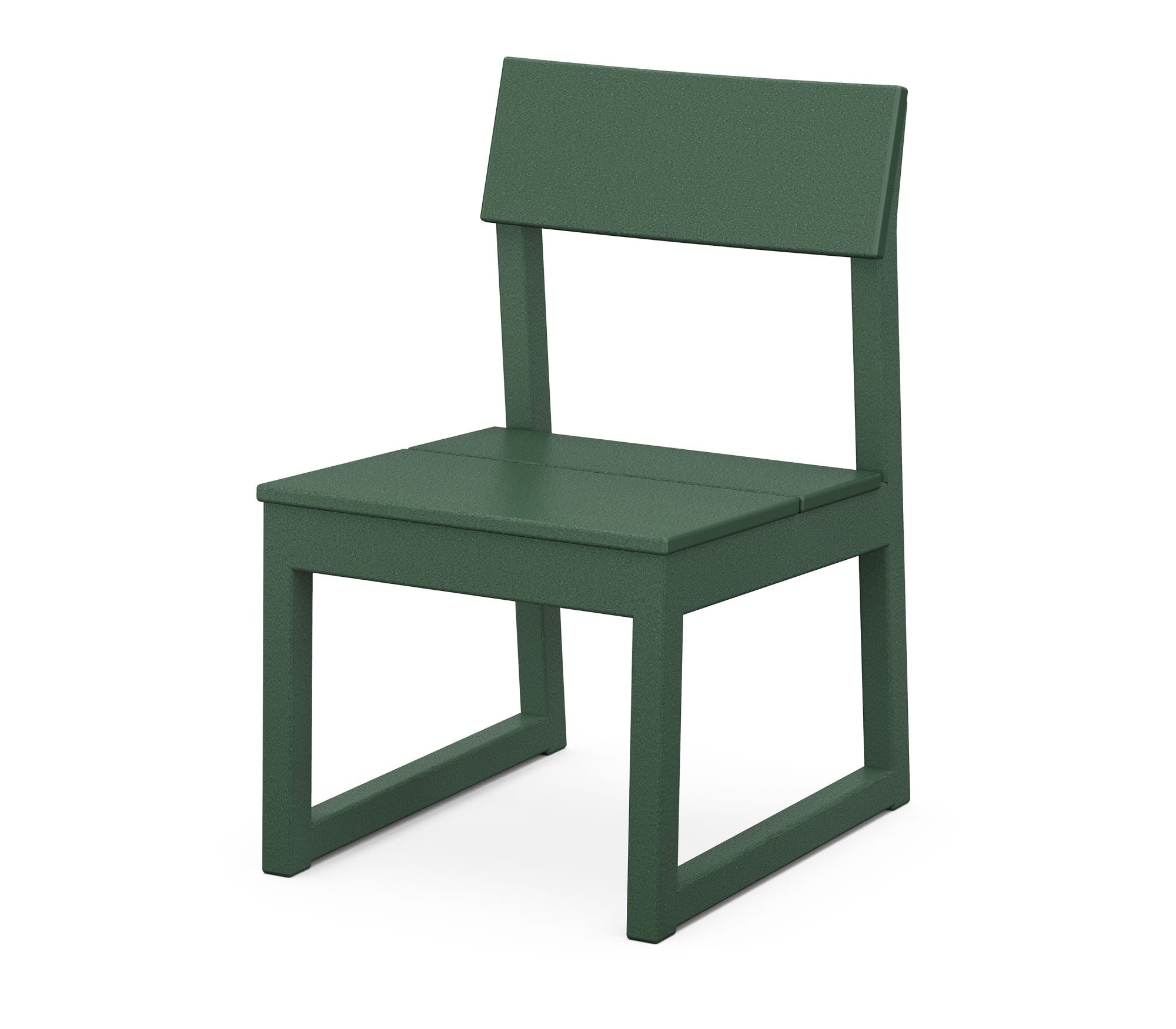 POLYWOOD EDGE Dining Side Chair - Weather-Resistant Outdoor Patio Furniture for Garden, Poolside, and Backyard Dining - Heavy-Duty All-Weather Plastic Adirondack Chair