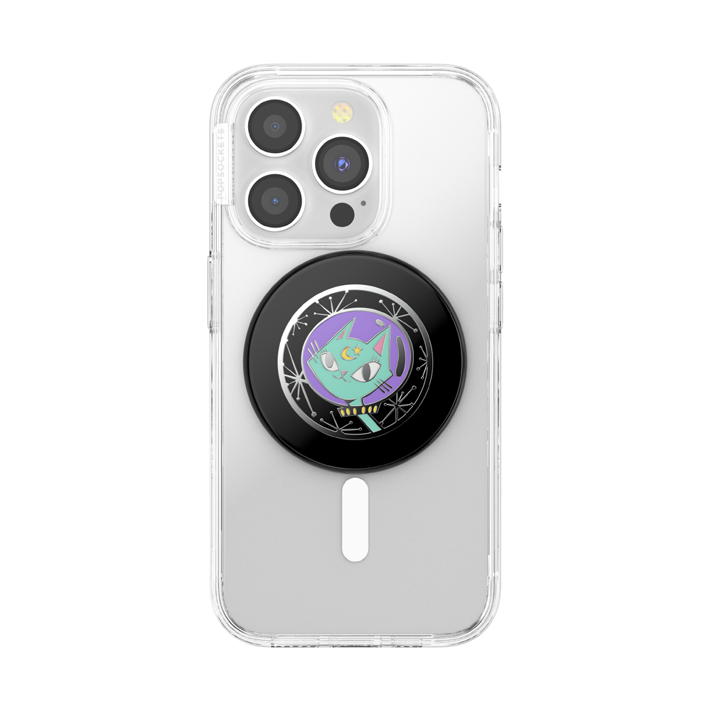 Space Age Enamel Orbity PopGrip for MagSafe - Magnetic Phone Grip & Stand for iPhone 12/13/14/15 Pro/Max - Perfect for Gaming, Selfies, and Hands-Free Viewing