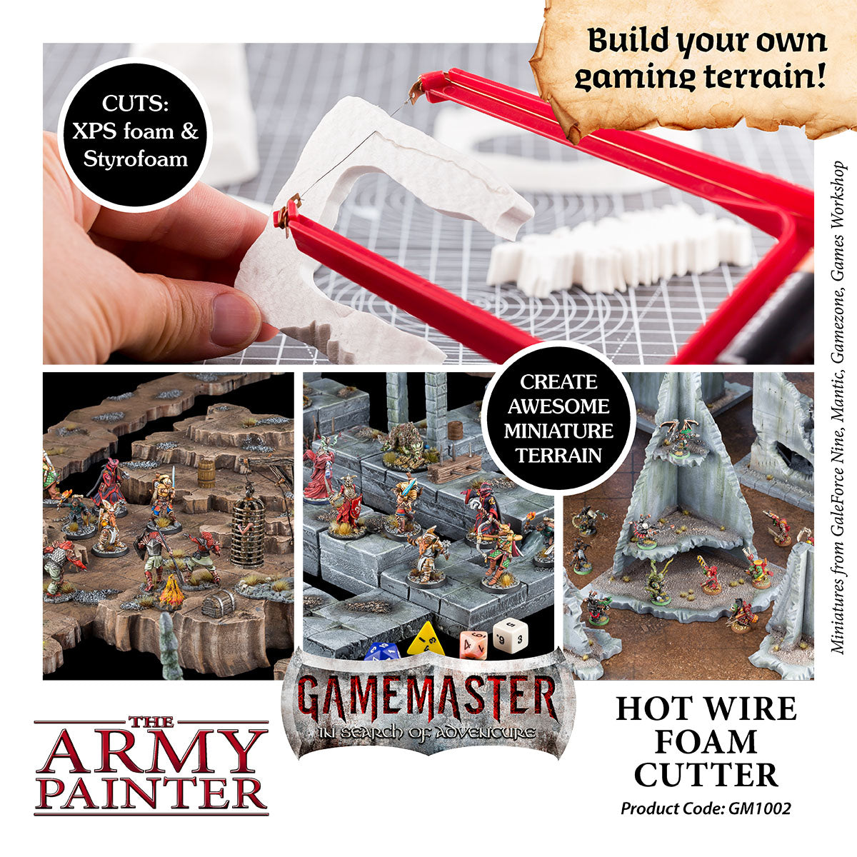 Professional Hot Wire Foam Cutter Tool - GameMaster Electric Styrofoam Cutting Kit for DIY Crafts, Model Building & Cosplay Props - Perfect for Foam Board, EPS & XPS Insulation Cutting