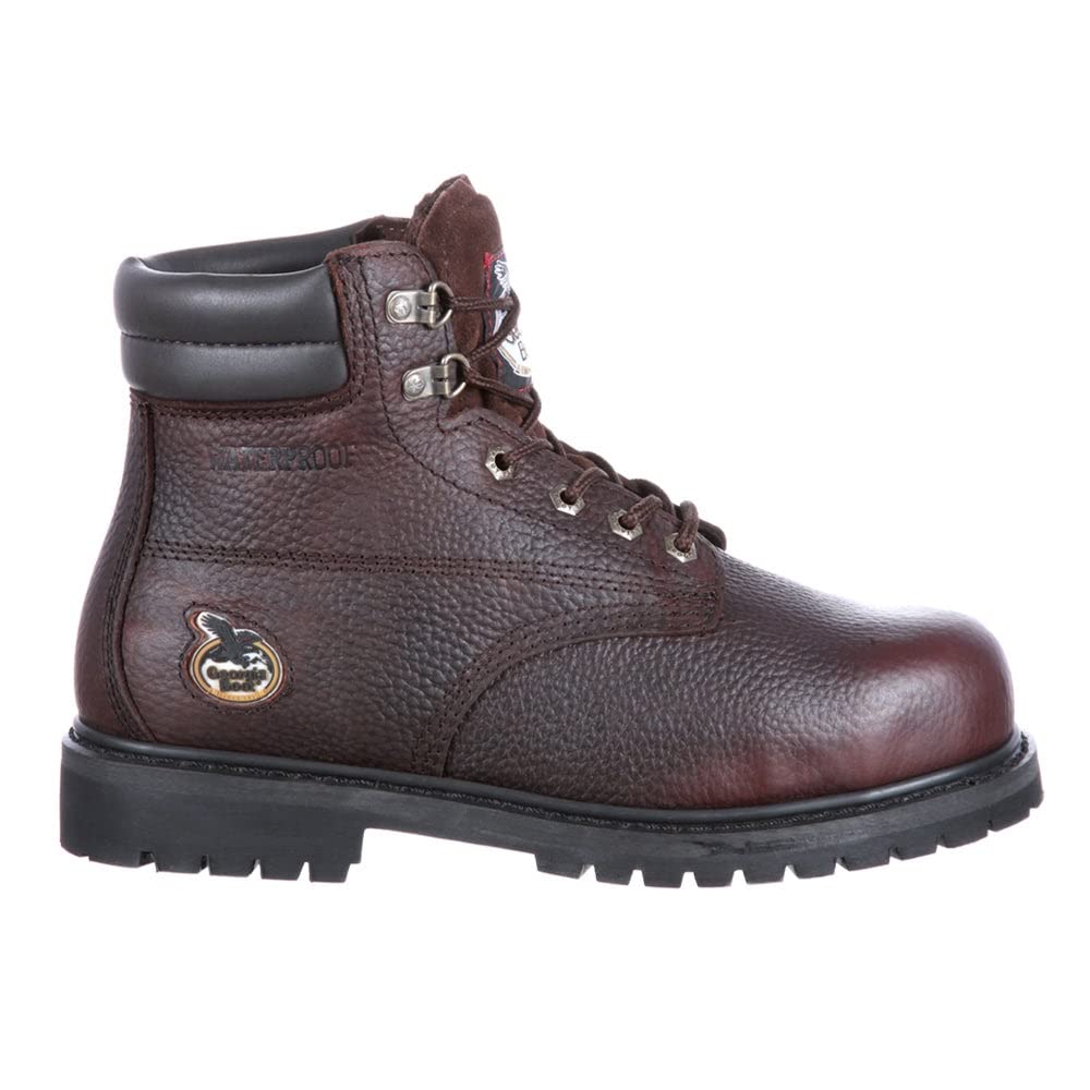 Georgia Boot Men's Oiler-M Steel Toe Work Boot - Waterproof & Slip Resistant for Construction, Farming & Outdoor Work