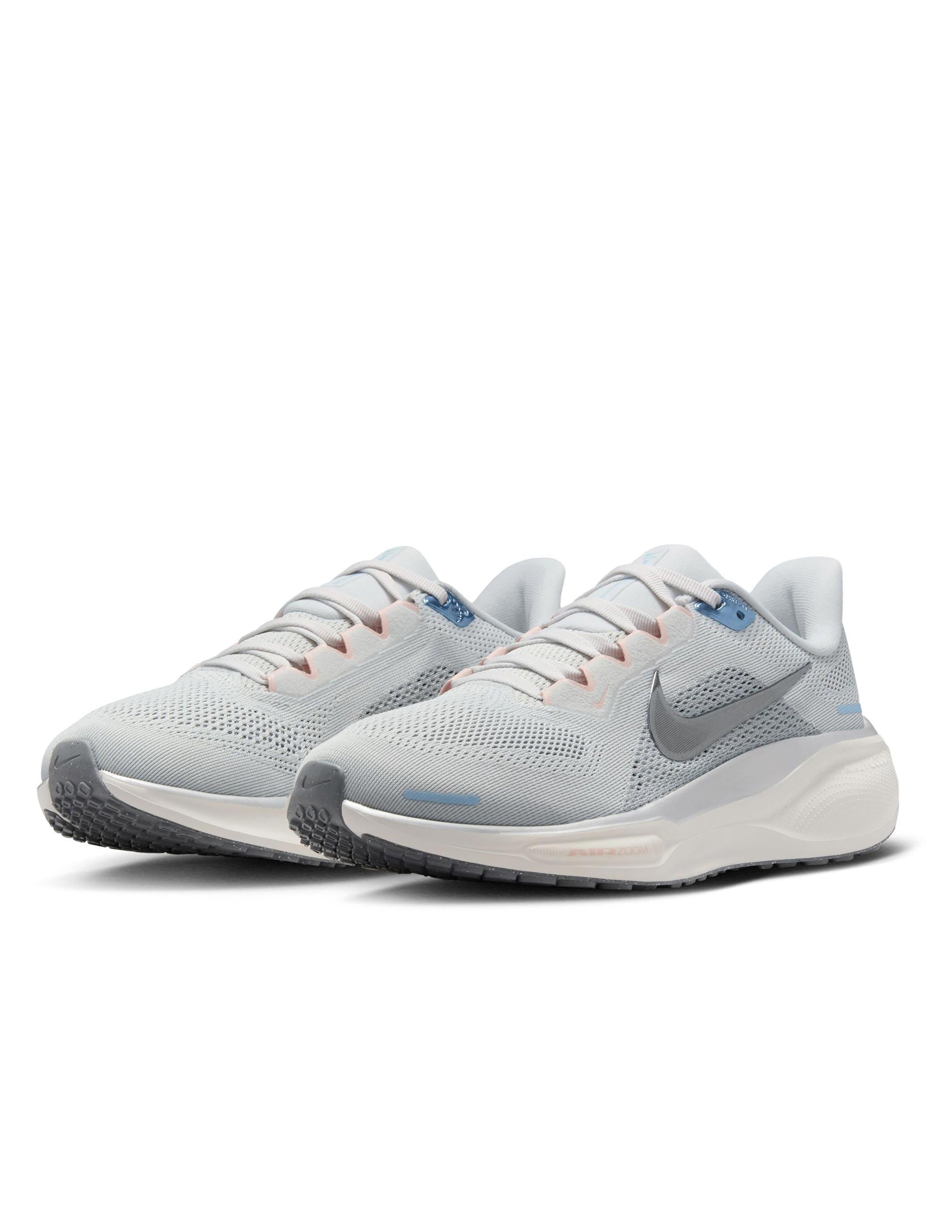 Nike Pegasus 41 Running Shoes for Men & Women - Photon Dust/Metallic Pewter/Sail/Echo Pink | Lightweight Cushioned Sneakers for Jogging, Training & Everyday Wear