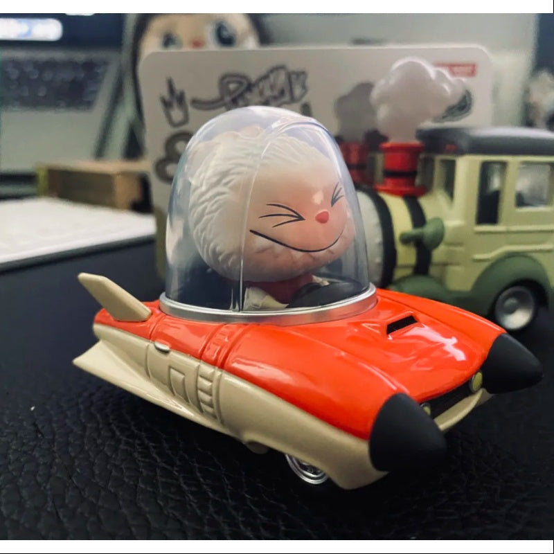 Labubu Pop Mart PopCar Super Track Series - Limited Edition SPACE AGE CAR Toy for Collectors | Fun Racing Playset for Kids & Adults | Perfect for Display, Play & Gifting