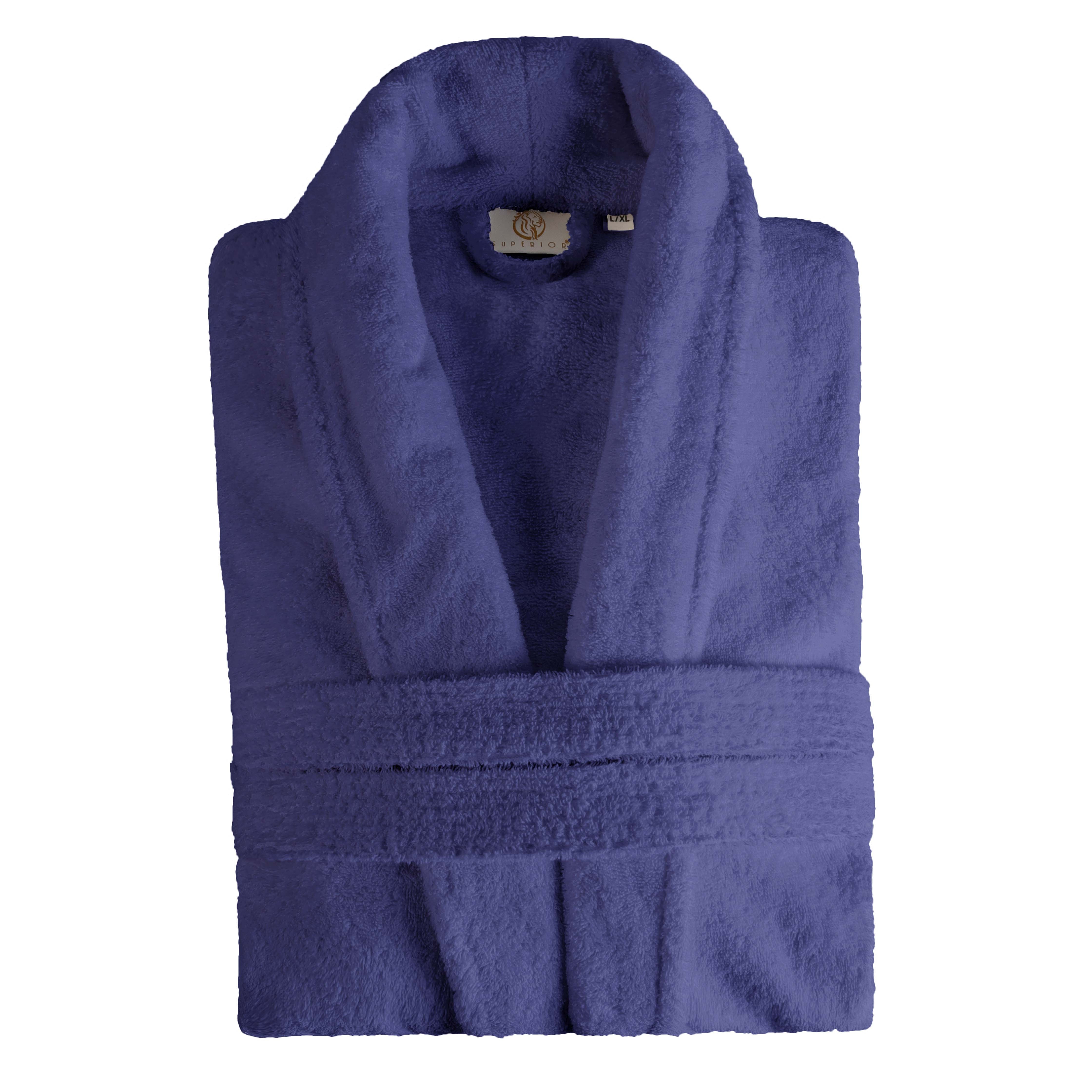 Premium Turkish Cotton Bathrobe for Men - Soft & Absorbent Classic Robe with Adjustable Belt - Perfect for Spa, Home Relaxation & Hotel Luxury