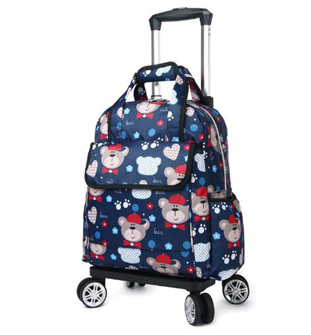 Detachable Shopping Cart with Wheels - Portable Foldable Travel Grocery Bag for Shopping, Errands & Travel - Lightweight & Durable (XX16) - Perfect for Supermarkets, Airports & Daily Commute