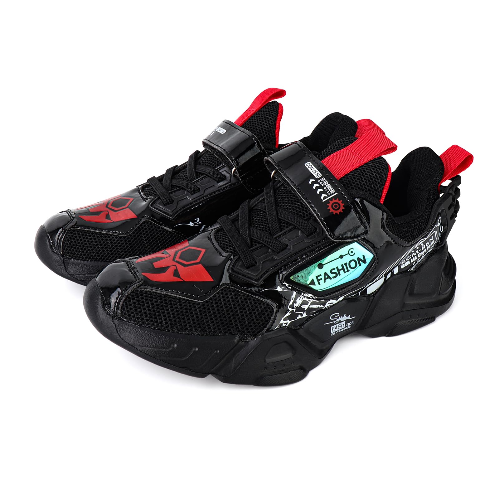 **Boys' Breathable Mesh Sports Shoes - Lightweight Basketball & Running Shoes for Kids - Trendy Casual Sneakers for School, Play & Outdoor Activities**