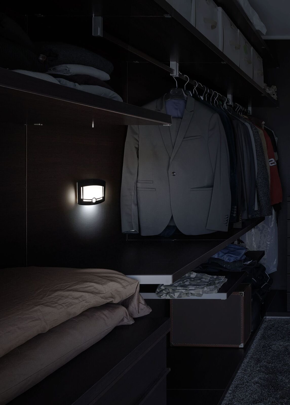 Motion Sensor Wireless LED Lights - 2 Pack Motion Activated Touchless Dimming Control Stick-On Lights for Closet, Stairs, Hallway, Bathroom, Bedroom & Kitchen - Perfect for Nighttime Safety & Convenience - AS SEEN ON TV