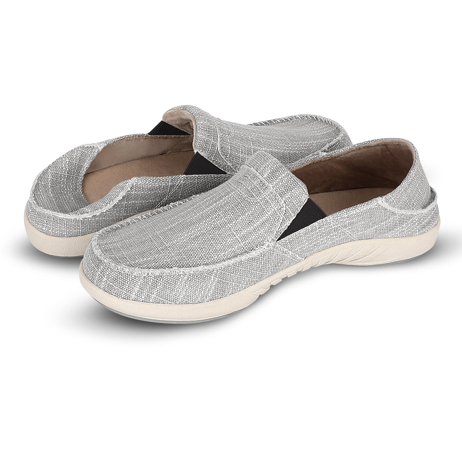 Men's Comfortable Canvas Slip On Shoes - Breathable Casual Loafers for Walking, Travel & Everyday Wear | Non-Slip Lightweight Sneakers for Men