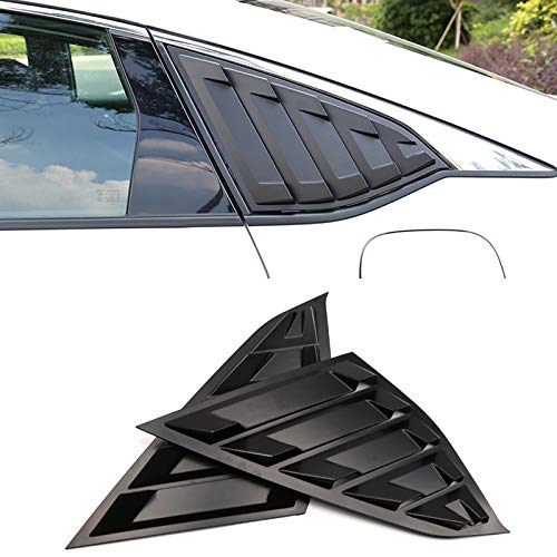 Honda Accord 2018-2022 Side Window Louvers Vent Cover Trim - 2PCS ABS Matte Black Car Accessories for Enhanced Style & Protection | Perfect for Street Racing, Car Shows & Daily Driving