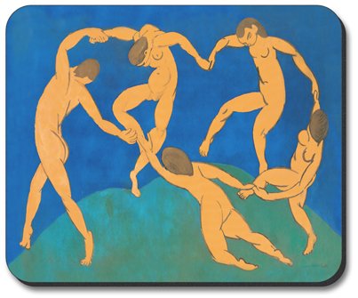 Matisse The Dance Art Plates Mouse Pad - Non-Slip Rubber Base for Computer & Office Use - Perfect Gift for Art Lovers & Home Decor