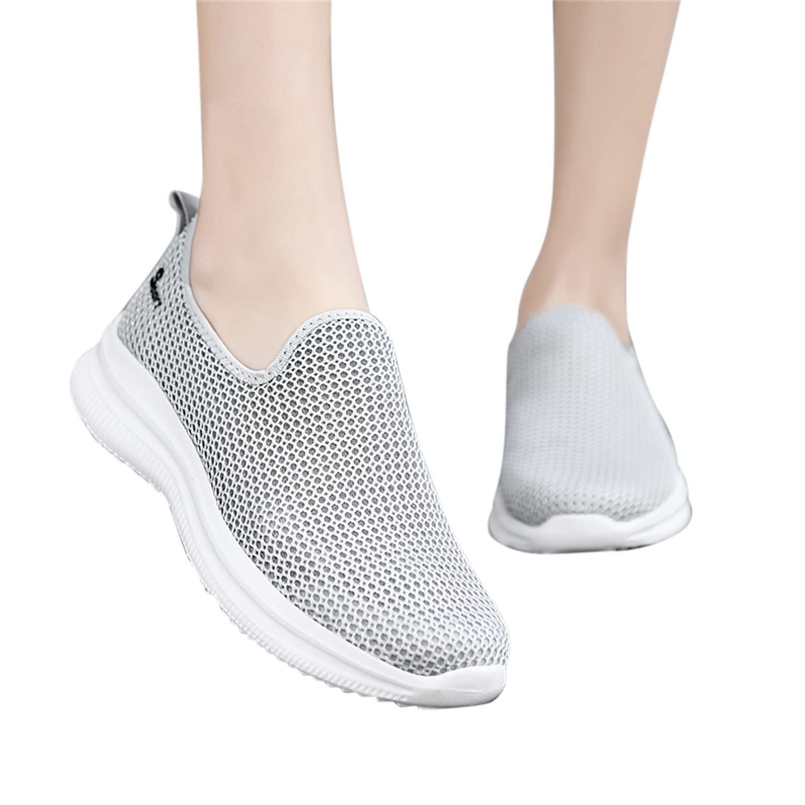 Women's Breathable Mesh Slip-On Sneakers - Non-Slip Comfort Running Shoes for Summer, Sports & Tennis | Perfect for Casual Wear, Gym Workouts & Outdoor Activities