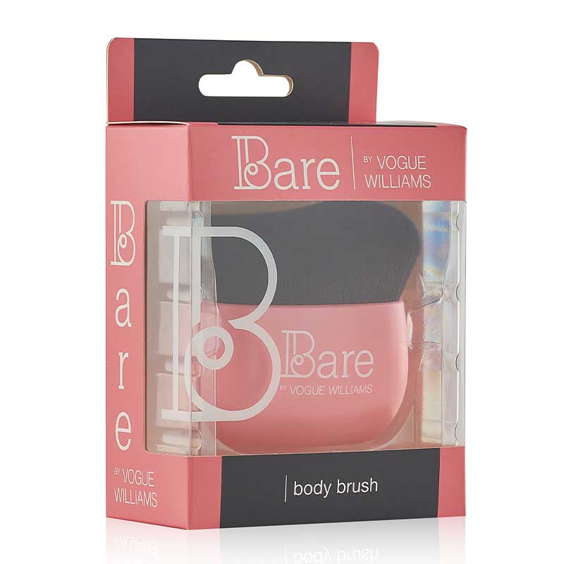 Vogue Dry Body Brush for Exfoliation & Lymphatic Drainage - Improve Skin Texture & Circulation - Perfect for Spa, Self-Care & Detox Routines
