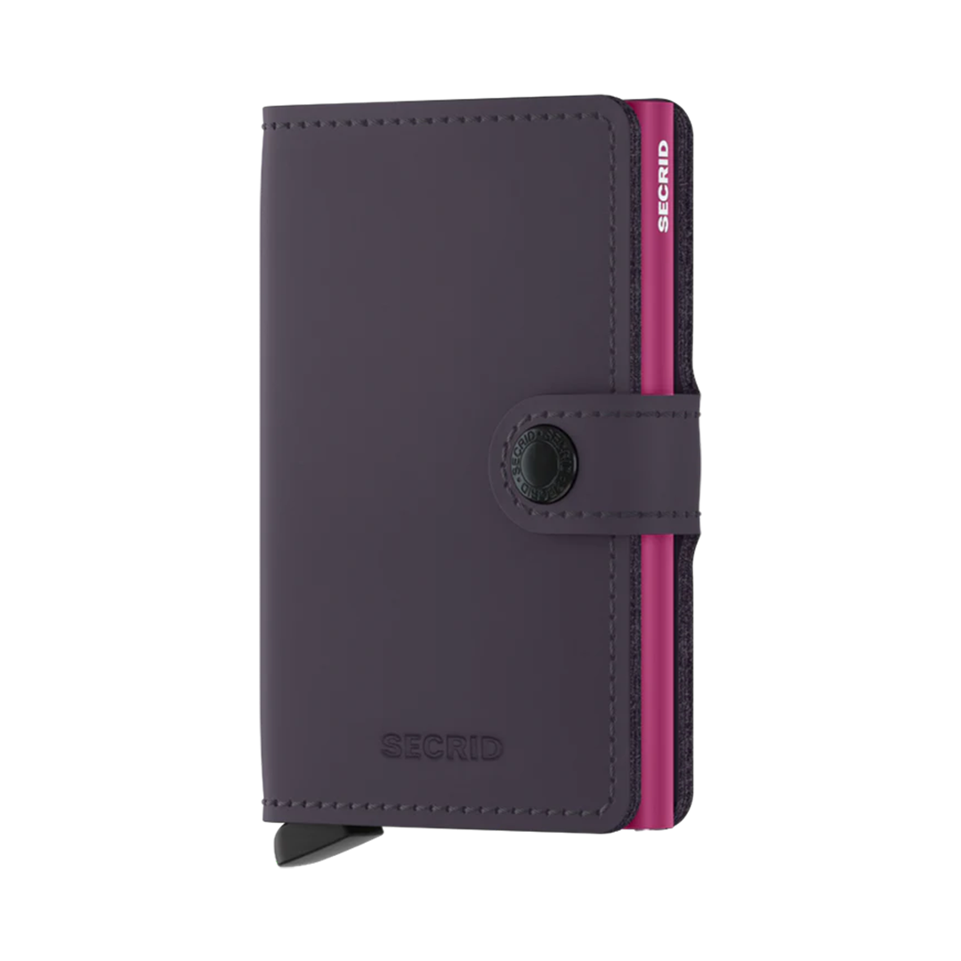 SECRID Miniwallet Matte - Slim RFID Blocking Leather Wallet for Men & Women | Perfect for Travel, Business & Everyday Use