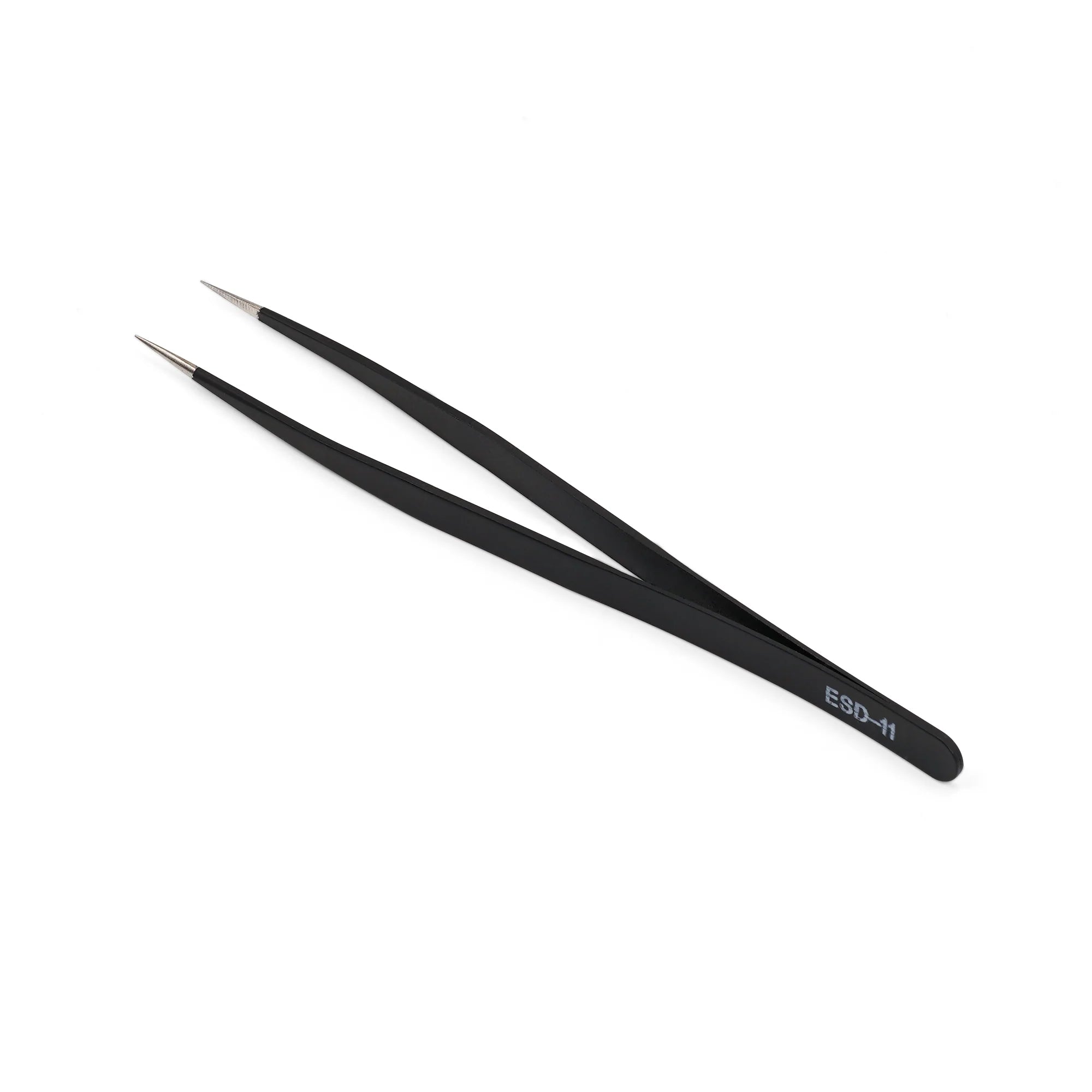 Anti Static ESD 11 Tweezers for Electronics Repair, PCB Assembly, and Jewelry Making - Precision Stainless Steel Tweezers Set for DIY Projects and Professional Use