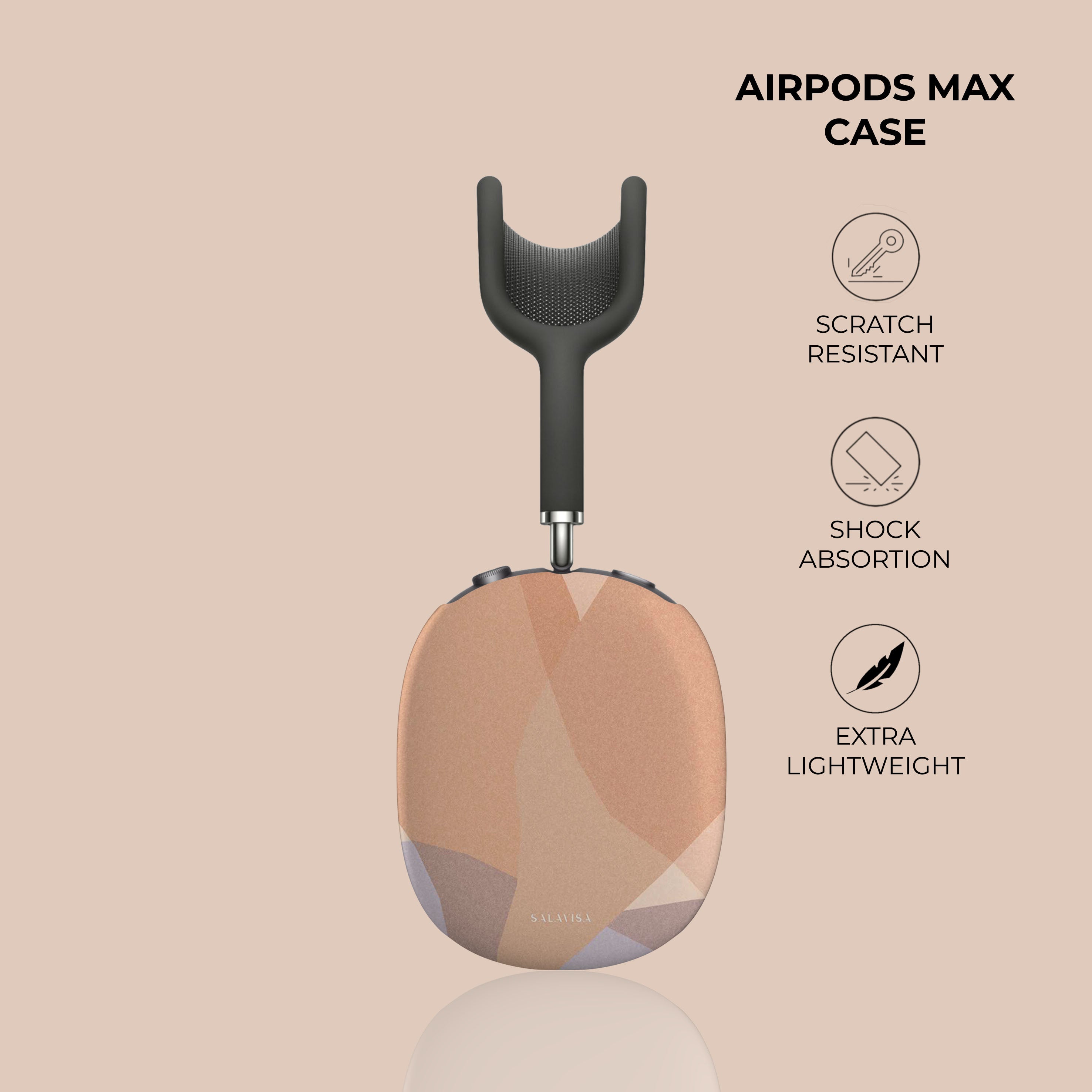 Premium Mixed Layers AirPods Max Case - Durable Protective Cover for Apple AirPods Max Headphones - Perfect for Travel, Gym & Daily Use