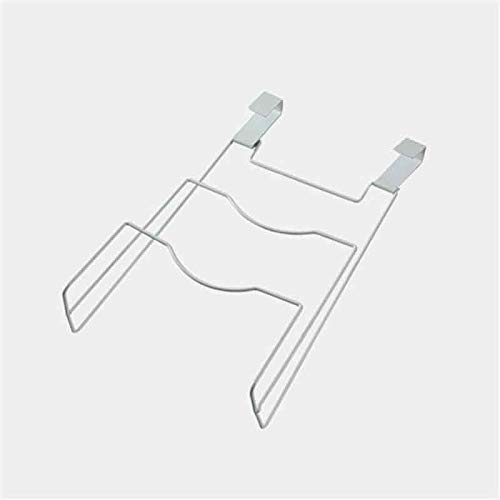 **White Metal Kitchen Storage Rack - Hanging Door Organizer for Pans, Dishes, Cutting Boards & Drainboard | Space-Saving Lid Shelf for Small Kitchens & RVs**