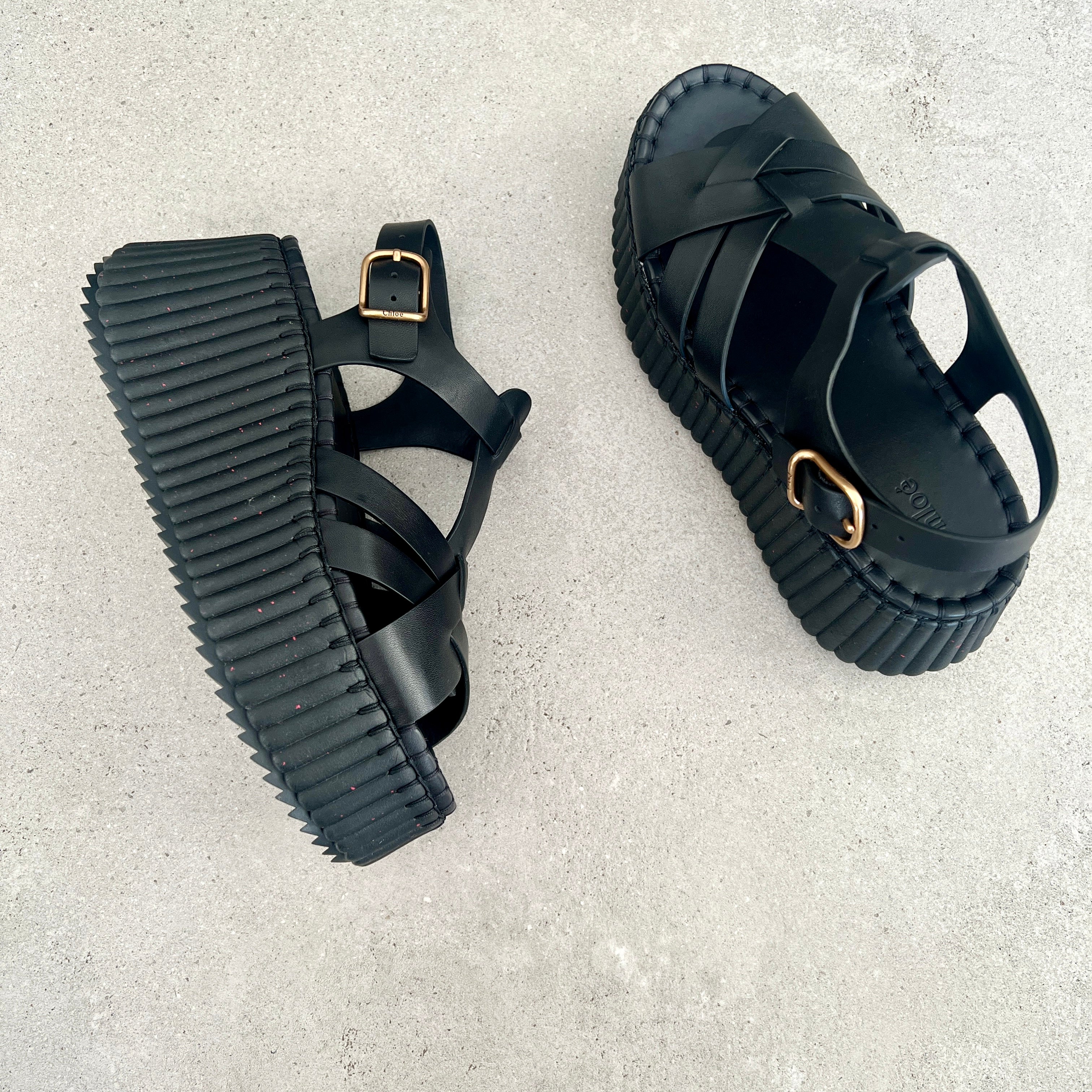 Nama Wedge Sandals in Tonal Black - Stylish & Comfortable Women's Shoes for Casual Wear, Beach, and Summer Outfits