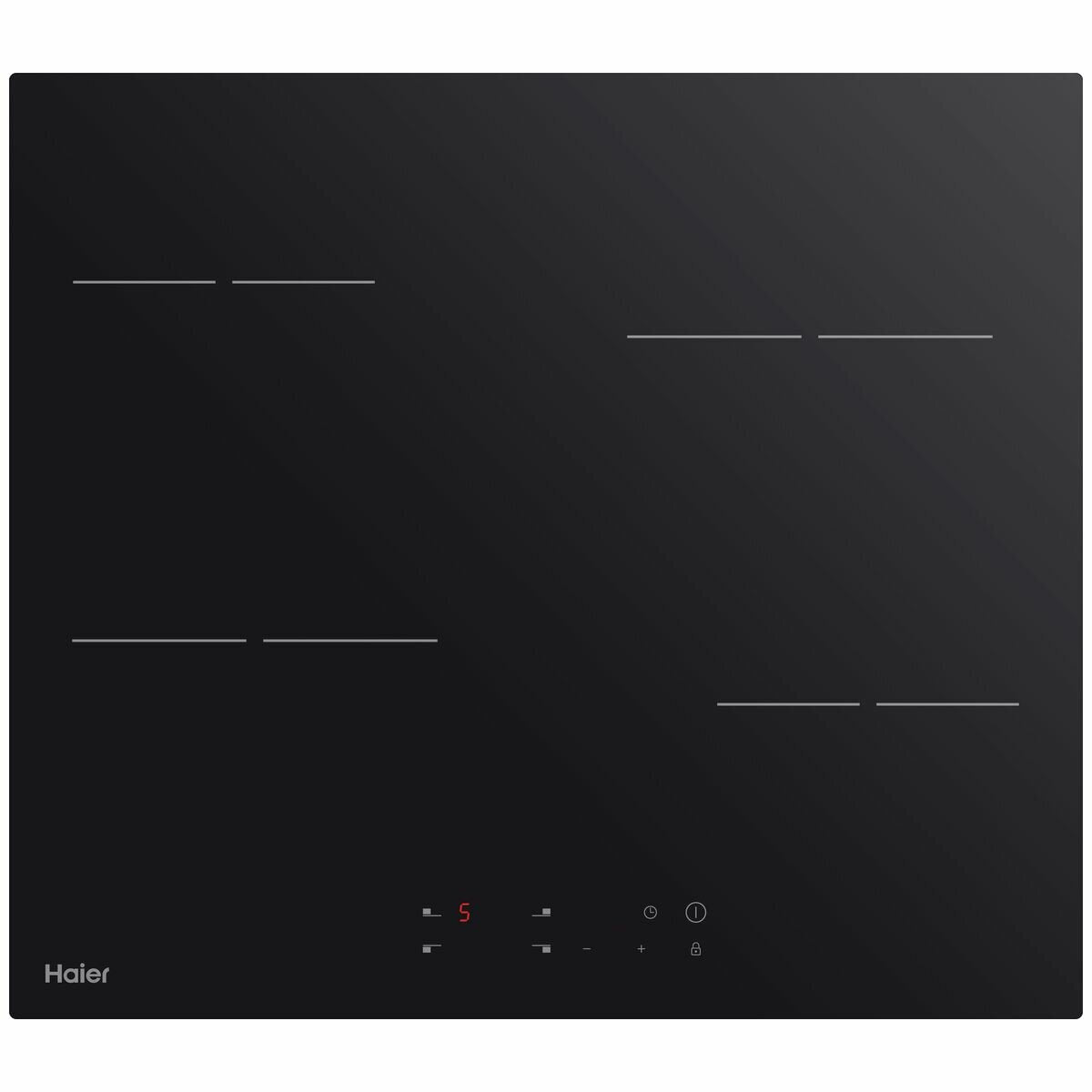 Haier 60cm Electric Cooktop HCE604TB3 - 4 Burner Induction Stove for Modern Kitchen | Fast Heating & Energy Efficient | Perfect for Home Cooking, Baking & Entertaining