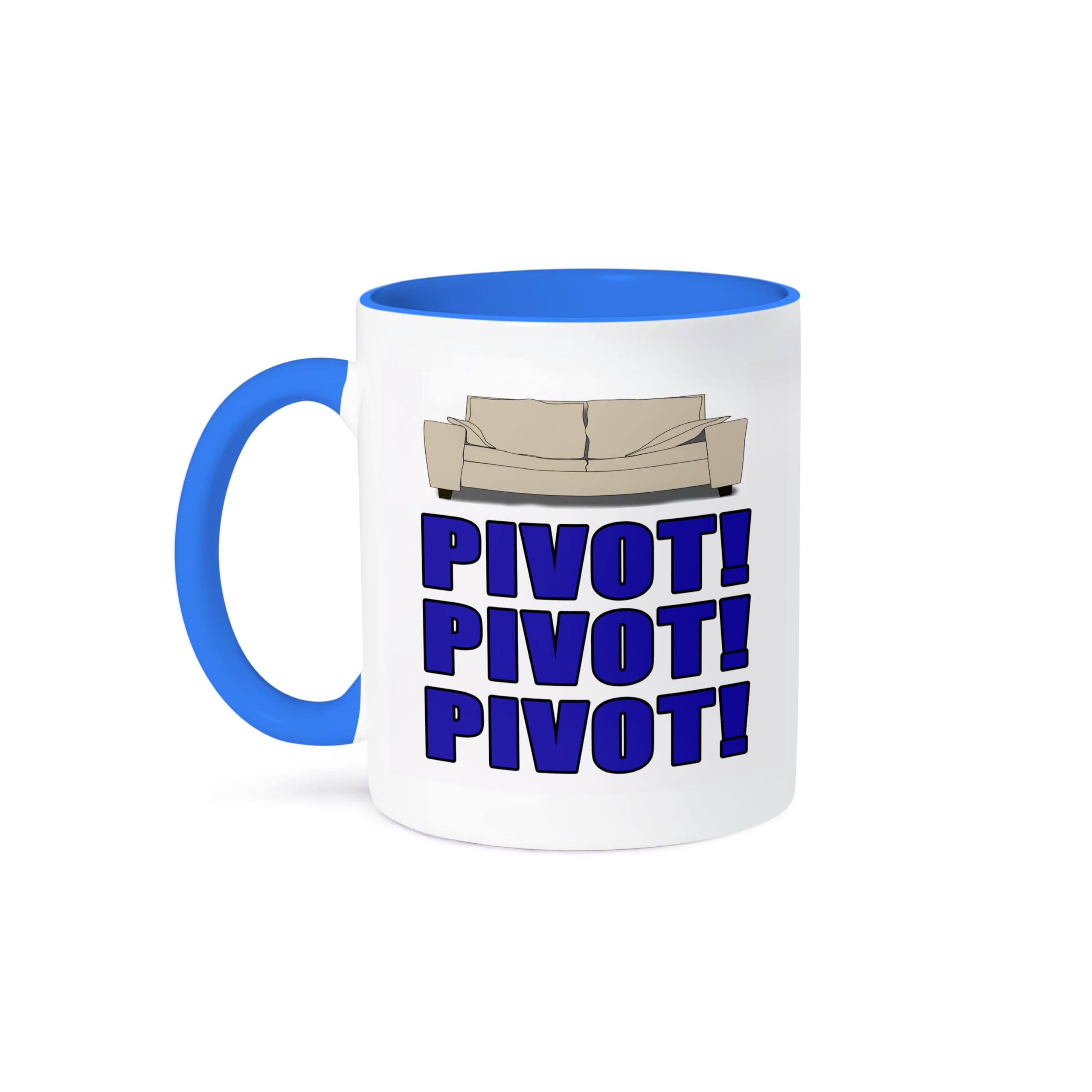 3D Rose Pivot Ceramic Coffee Mug - Blue and White Design - Perfect for Home, Office & Gifts