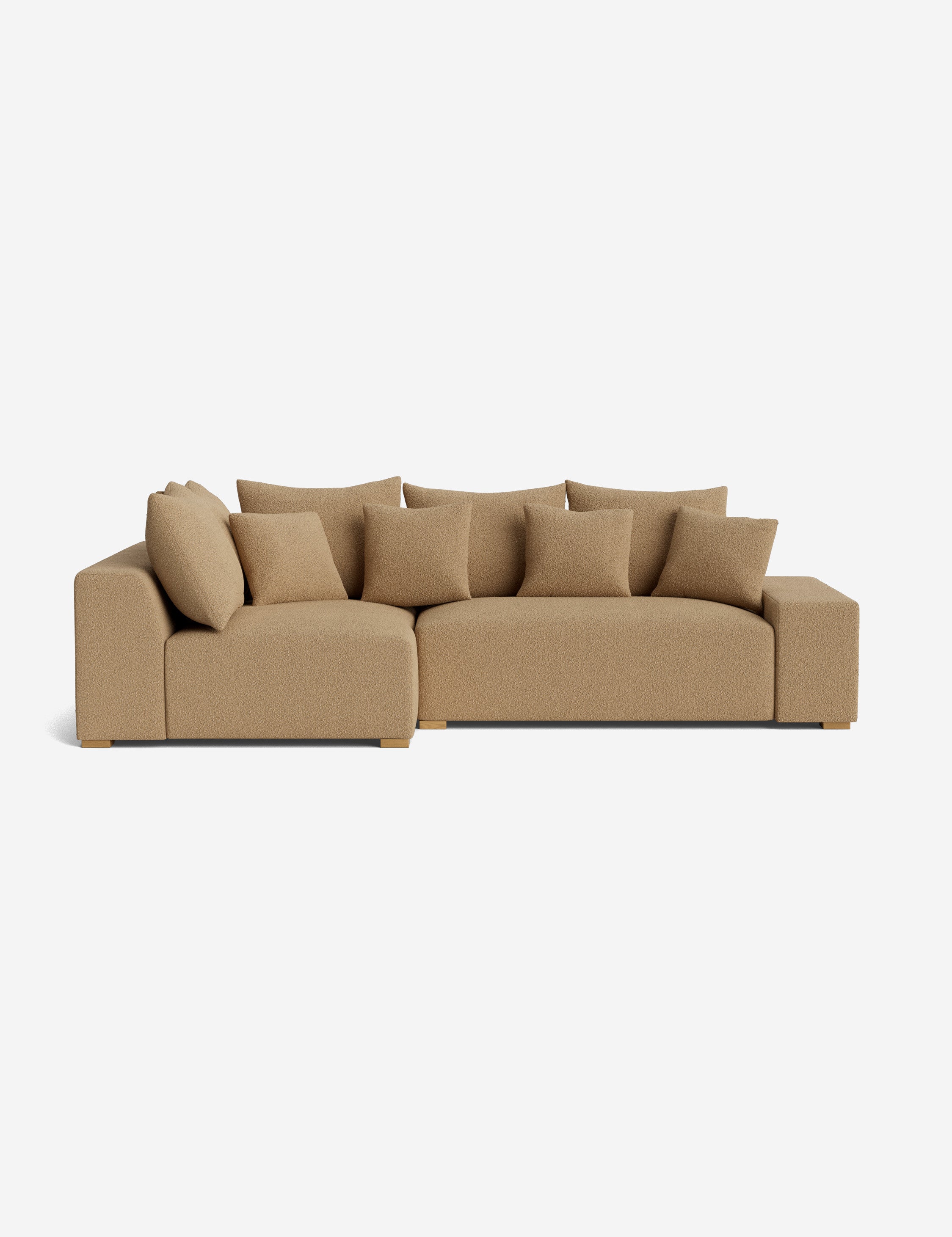 Stylish Clayton Sectional Sofa - Modern L-Shaped Couch for Living Room, Home Theater & Lounge Areas | Comfortable Fabric Upholstery & Spacious Seating