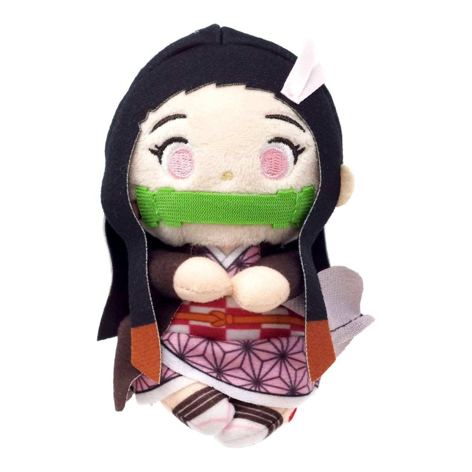 Demon Slayer Nezuko Kamado 5 Inch Plush Doll - Cute Anime Stuffed Toy for Collectors, Fans & Gift Giving - Perfect for Bedroom Decor, Cosplay Props & Anime Merch Displays