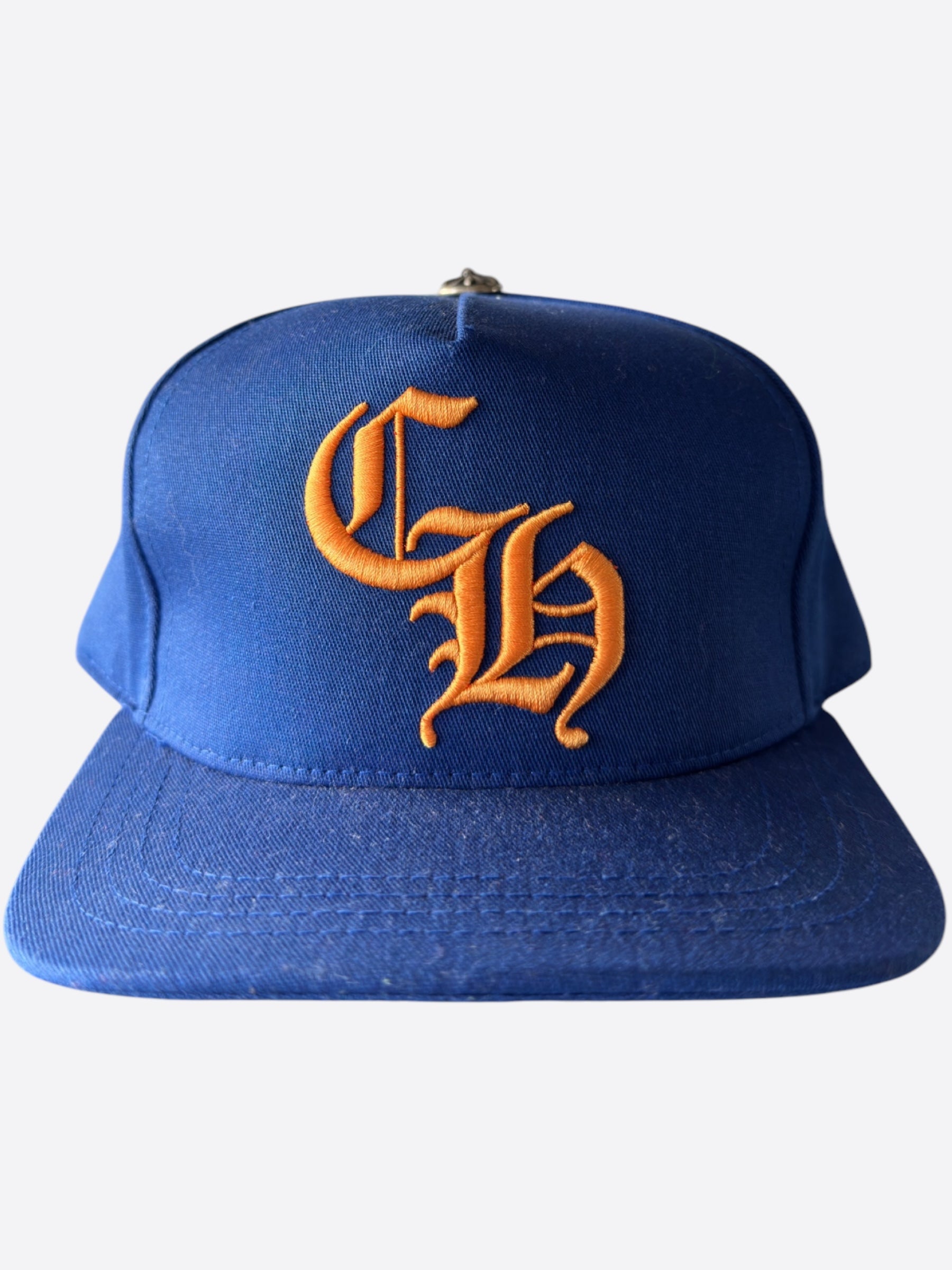 Chrome Hearts CH Logo Hat - Blue & Orange Adjustable Baseball Cap for Men & Women | Stylish Streetwear Accessory for Casual Outfits & Hip-Hop Fashion