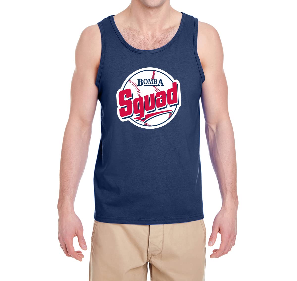 Navy Twins Bomba Squad Logo Tank Top for Women - Soft & Comfortable Sleeveless Shirt - Perfect for Gym, Workout, and Casual Wear